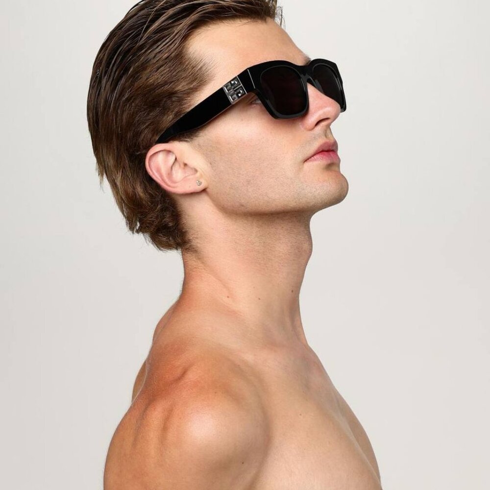 🕶️ New Givenchy GV40072F 55V Sunglasses - Coloured Havana Frame, Blue Lenses - Picture 3 of 9